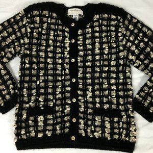 Vintage Peruvian Connection Cardigan Sweater M